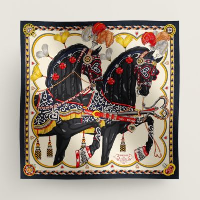 週末限定❗【新品】エルメス ☆ スカーフ Hシュヴォー・デシェネ カレ 90 カレ 90 《シュヴォー・デシェネ》 | Hermès - エルメス-公式サイト